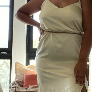 **H&M champagne slip like  maxi dress**